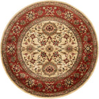SAFAVIEH Lyndhurst Collection 6' Round Ivory / Rust LNH212R Traditional - Image 3