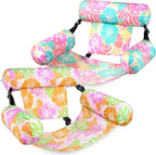 SLOOSH Inflatable Pool Floats Adult, 2 Packs Floating Lounge Chairs, Blow up by Sloosh