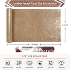 KING MOUNTAIN Leather Repair Patch, 16 x 60 Inches self Adhesive Leather Repair - Image 4