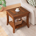 PADMA HOUSE Solid Wood End Table - Image 4