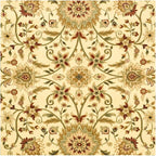SAFAVIEH Lyndhurst Collection 8' Round Ivory/Red LNH212K Traditional Oriental - Image 5