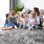 Aelenmu 9x12 Area Rugs for Living Room Bedroom Dining Room Washable Black | - Image 7