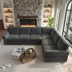 118" L-Shaped Sleeper Couch Bed - Image 8