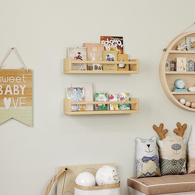 Onlysky Set of 4 Wall-Mounted Kid's Bookshelf - Image 4