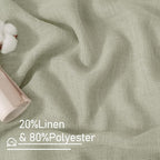 96 Inch Long Sheer Linen Curtains - Image 3