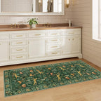 DUKINO 2x5 Rug for Hallway, Washable Animal Runner Rug Non Slip, Stain Resistant - Image 4