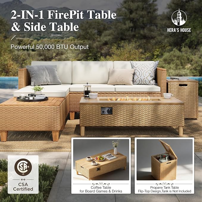 HERA'S HOUSE Small Patio Furniture Set - Image 2