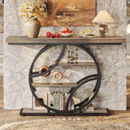 Huuger 47.2 Inch Entryway Table, Industrial Console Sofa Table - Image 6