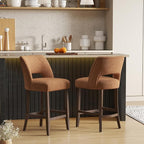 VKNOW Bar Stools Set of 2, Modern Counter Stools - Image 3