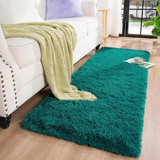 Chicrug Soft Runner Rug for Bedroom Living Room Plush Fluffy Rug 2x6 | Shag - Image 3