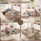 ovios 104" Cloud Boneless Couch - Image 6