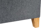 Adeco 17.5" Square Fabric Ottoman - Image 9