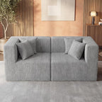 MONVANE 75" Loveseat Sofa, Comfy Chenille Cloud Couch - Image 6