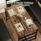 Concho Kitchen Breakfast Nook Table Set - Image 3