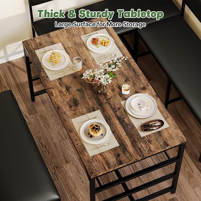 Concho Kitchen Breakfast Nook Table Set - Image 3