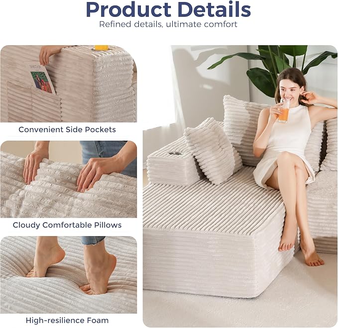 MAXYOYO Modular Sectional Couch - Image 5