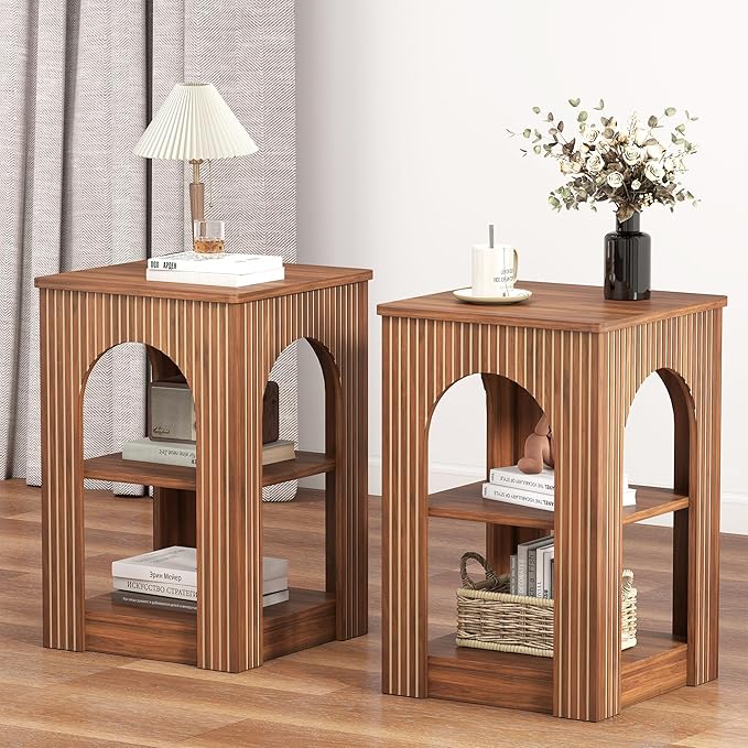 weselon End Table Set of 2, Mid-Century Modern Side Table by WelcometoFurnitureSalon