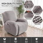 Genina Recliner Chair Covers, Stretch Reclining Chair Cover, Recliner Sofa - Image 2