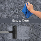 2x6 Bedside Area Rugs for Bedroom Soft Fluffy Shag Grey Rug for Hallway - Image 7