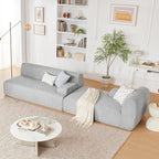 Weture 107" Modular Sectional Cloud Couch, Boneless couches Sponge sectionals - Image 5