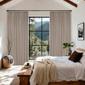 70 Inch Wide Blackout Pinch Pleat Curtains 102 Inches Long Burlywood Birch | by Twodrapes