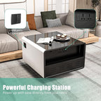 Smart Coffee Table with Fridge, Smart Center Table with Wireless Charging - Image 8