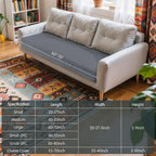 Hokway Couch Cushion Covers Stretch Cushion Covers Sofa Seat Cushion Slipcover - Image 3