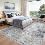 10x14 Area Rug for Living Room, Washable Modern Abstract Rug, - Image 4