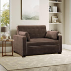 Serta Ainsley Loveseat with Pull Out Sleeper Microfiber Java Full - Image 7