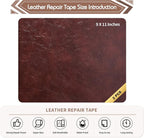 KING MOUNTAIN Leather Repair Patch, 2 Packs 9 x 11 Inches self Adhesive Leather - Image 4