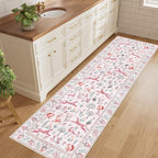 DUKINO 2.6x8 Rug for Hallway, Washable Kitchen Runner Rug Non Slip, Stain - Image 3