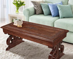 Lightnpro Handcrafted Mango Wood Rectangular Coffee Table - Image 3