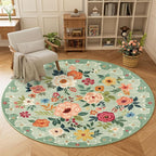 DUKINO 6ft Round Rug, Soft Washable Circle Rug - Image 3