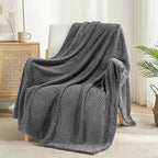 Exclusivo Mezcla Large Waffle Fleece Throw Blanket by ExclusivoMezcla