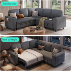 LINSY HOME Sectional Sleeper Sofa - Image 3