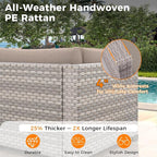 14-Seat Modern Patio Furniture Set - Image 4