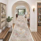 3x14 Runner Rug Non Slip, Washable Hallway Runner Rug, Living Room, Extra Long by Zesthome