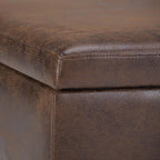 SIMPLIHOME Owen Coffee Table Storage Ottoman - Image 11