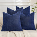 Set of 4 Soft Textured Decorative Throw Pillow Covers 20x20 Inch Cozy Farmhouse by Cozoomy