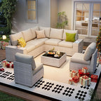 olimix 8 Piece Outdoor Patio Furniture Set, Outdoor Sectional Furniture - Image 6