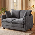 Loveseat Sofa with Cloud 3-Layer Cushion & 27" Deep Seat, Modern Love Seat by KeepYoungJoyFitYourFlow