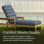 Honeycomb Outdoor Chaise Lounge Cushion - Image 3