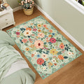 DUKINO 3x5 Area Rug, Floral Washable Rug by DUKINO