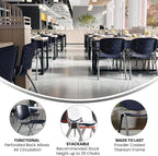 Flash Furniture Hercules Series Plastic Contoured Lobby Chairs - Image 4