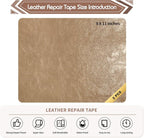 KING MOUNTAIN Leather Repair Patch, 2 Packs 9 x 11 Inches self Adhesive Leather - Image 4