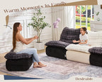 Hobestluk Sofa Couch Foam Sofa for Small Spaces Comfy Sofas - Image 5