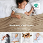 Bedsure GentleSoft 100% Cotton Blanket Twin XL Size - Image 2