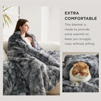 Bedsure GentleSoft Fluffy Sherpa Fleece Faux Fur Blankets Queen Size - Image 3