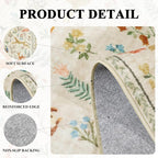 DUKINO 3x7 Hallway Runner Rug, Non Slip Animal Kitchen Runner Rug, Low Pile - Image 5