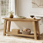 LITTLE TREE 70.9" Solid Wood Console Table - Image 8